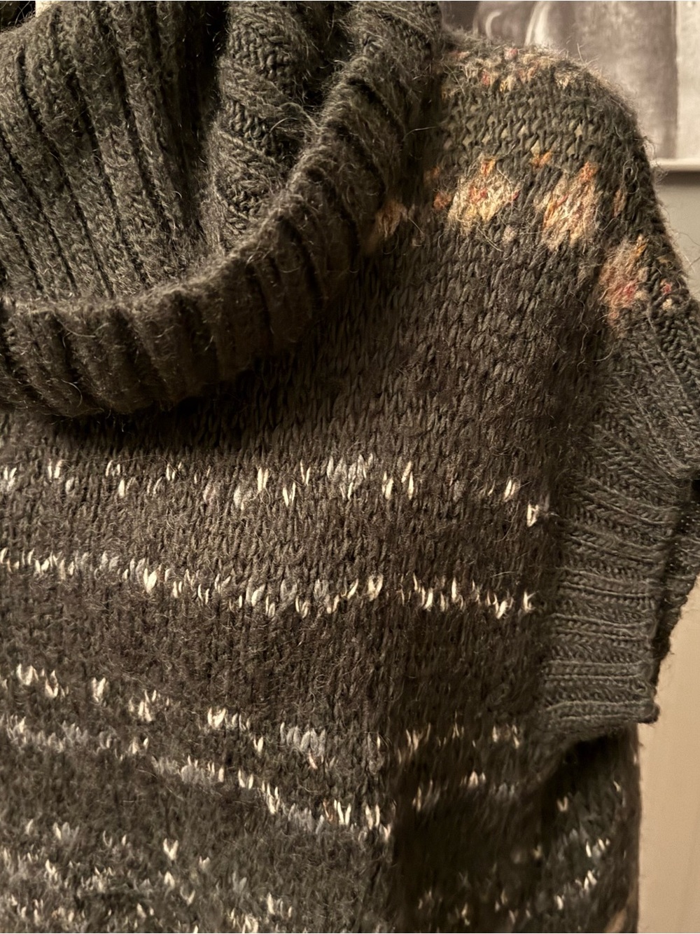 Free People Short Sleeve Cowl Neck Wool/Acrylic/Alpaca Blend Sweater Size XS - Picture 3 of 11
